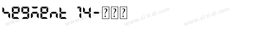 segment 14字体转换